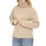 Erelin Leinen Grau -- Beige Damen-Rollkragenpullover ELVINE