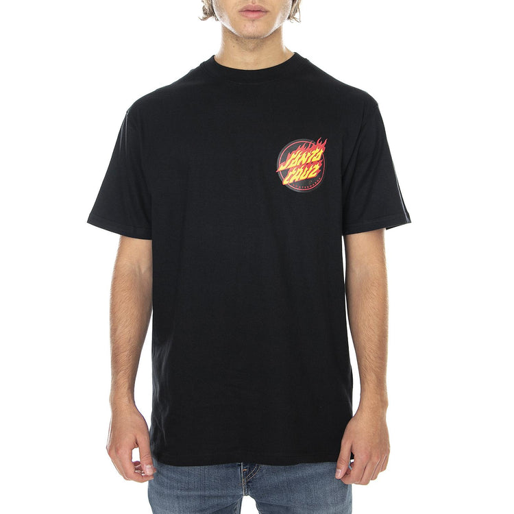  Flaming Japanese Dot Black  SANTA CRUZ 
