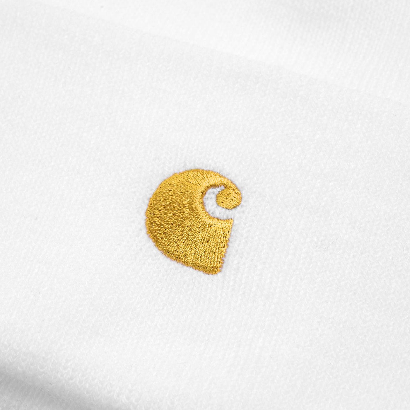 Chase Beanie White / Gold - Cappellino a Cuffia Bianco I026222-00RXX  CARHARTT WIP 