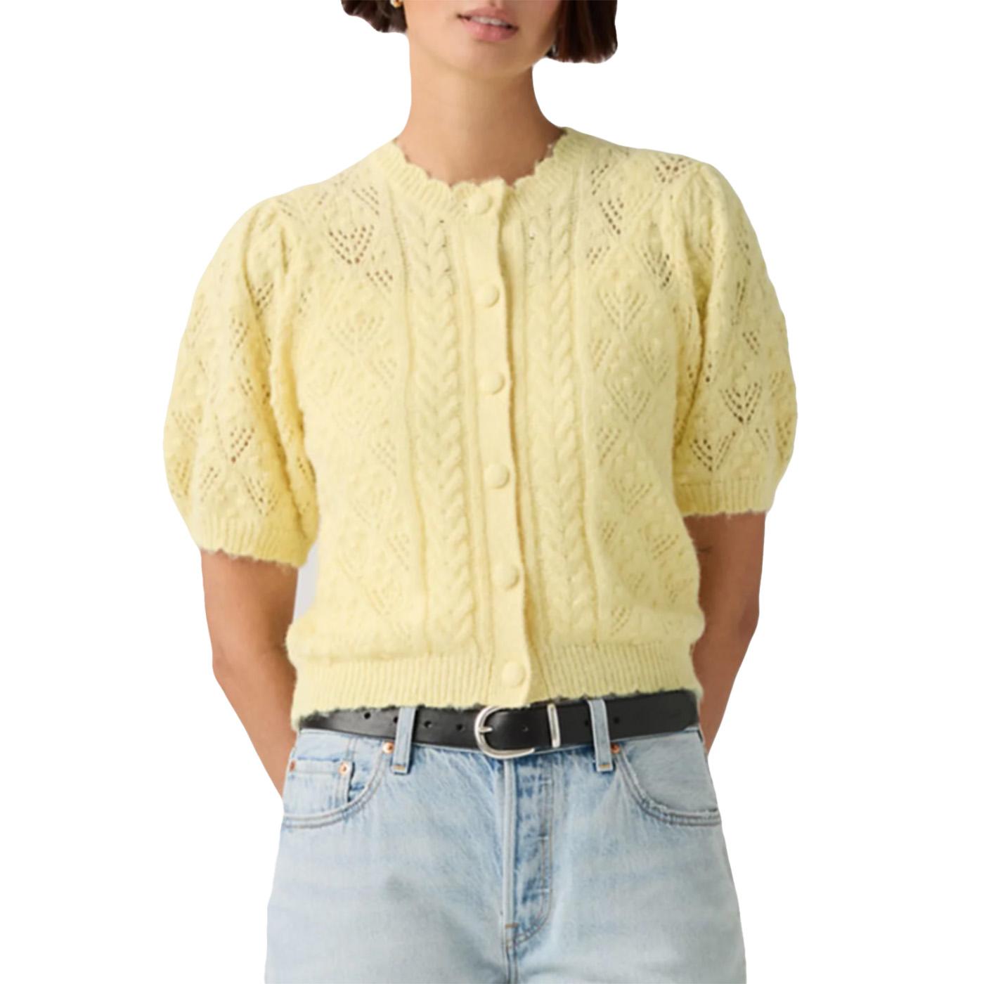 PAULINE CARDIGAN FRENCH VANILLA - Cardigan Donna Giallo 005A8 0002 LEVIS 