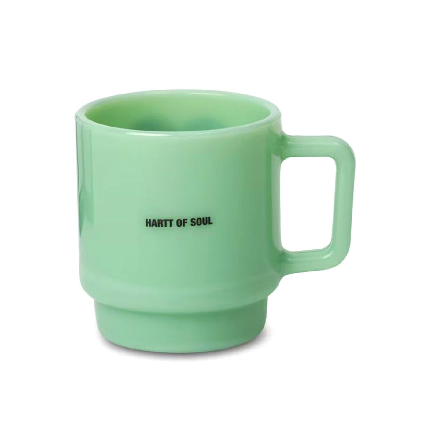 Heart Glass Mug Jade - Tazza Verde con Stampa a Contrasto I035873.970XX . CARHARTT WIP 