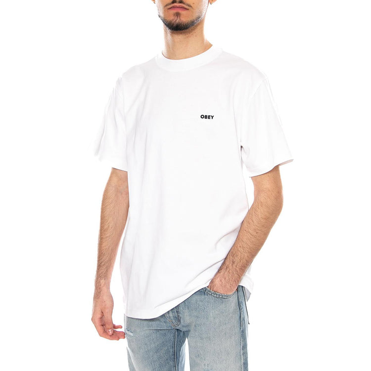 Established Works Bold Tee SS White - Maglietta Girocollo Uomo Bianca 131080365 WHT OBEY 