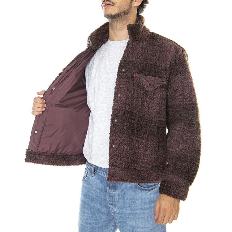 Cozy VTG Sherpa Trucker Tyrone Huckleber - Giacca Invernale Uomo Multicolore A3288-0004  LEVIS 