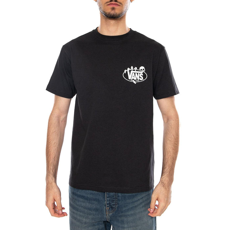 SHOW OFF SS TEE BLACK - Maglietta Girocollo Uomo Nera VN000SWT BLK1 VANS 