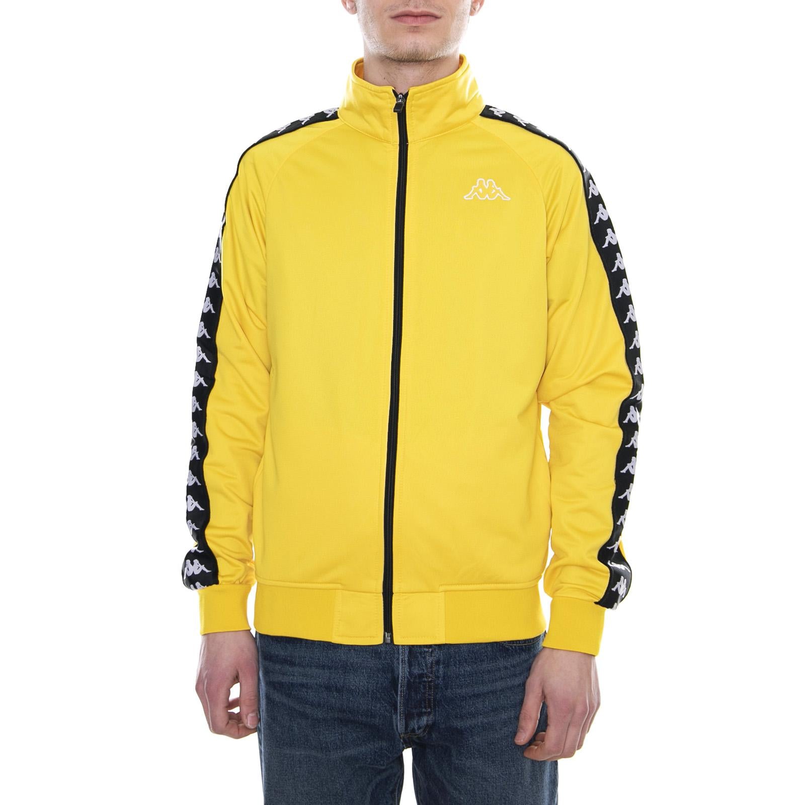 222 Banda Anniston Slim - Yellow Mustard/Black - Giacca Mezza Stagione 98113_4  KAPPA 