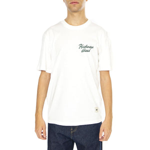 Highways Ahead T-Shirt Bone - Maglietta Girocollo Uomo Bianca 6010120-11-4300  CAT 
