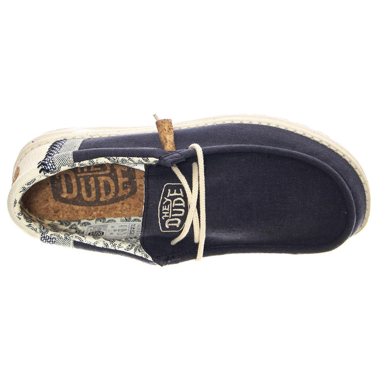 M' Wally Break Stitch 410 - Scarpe Stringate Profilo Basso Uomo Blu HD.40015.410  HEY DUDE 
