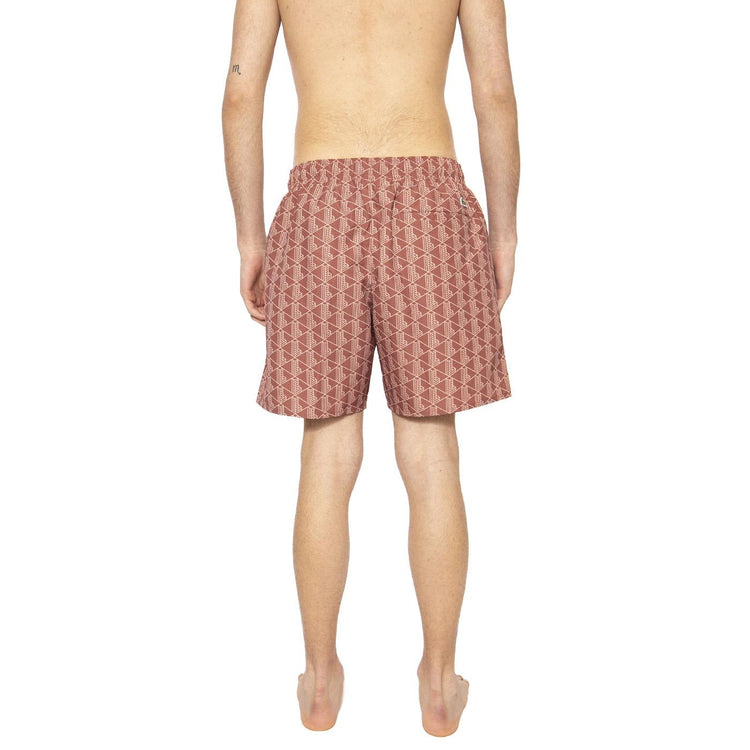 Short Bagno HHI Brown - Costume da Bagno Uomo Marrone MH9086-HHI  LACOSTE 