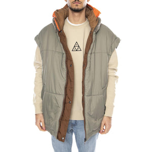 Kristian Conv Puffer Coat -- Giacca Uomo Pecan/Moss Green Reversibile con Cappuccio UGC1158696-PSG . UGG 