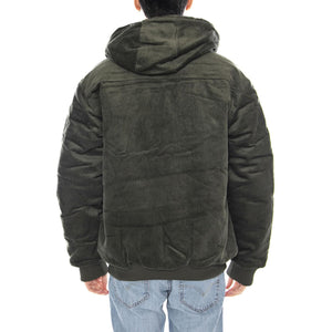 Cord Active Jacket -- Giacca Uomo Beetle Verde con Cappuccio 6040096 19-0312 CAT 