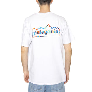 M's Unity Fitz Responsibili-Tee White - Maglietta Girocollo Uomo Bianca 37768-WHI . PATAGONIA 