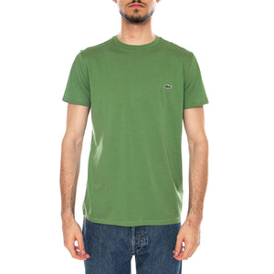 T-SHIRT GREEN - Maglietta Lacoste Girocollo Uomo Verde TH6709 02M LACOSTE 