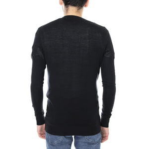 Gotti Basic Cardigan - Black - Cardigan Uomo Nero 151080108-999  MINIMUM 