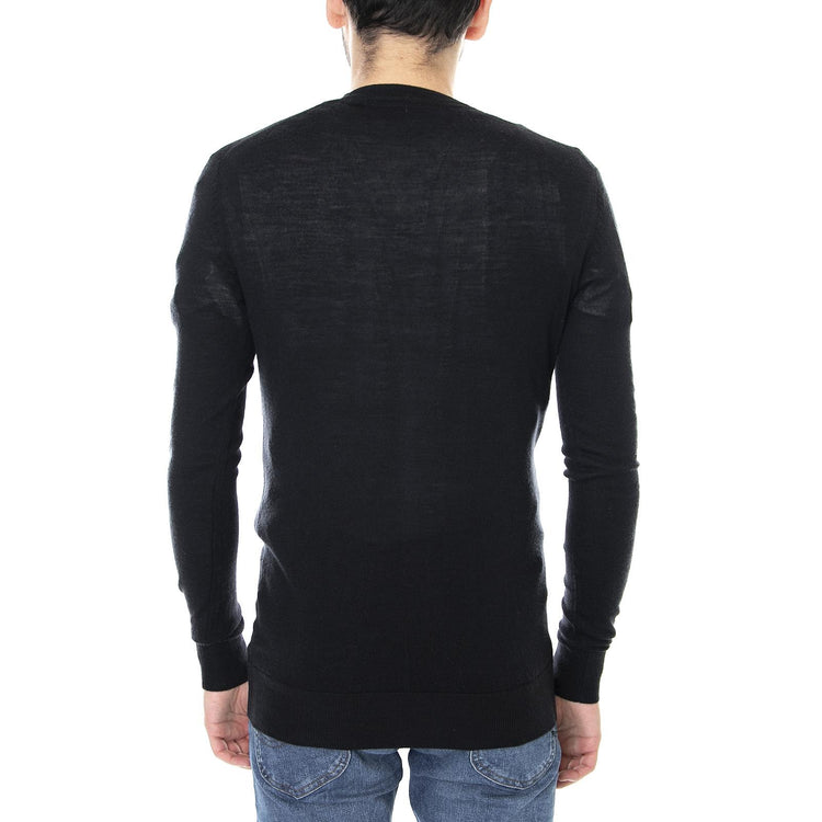 Gotti Basic Cardigan - Black - Cardigan Uomo Nero 151080108-999  MINIMUM 