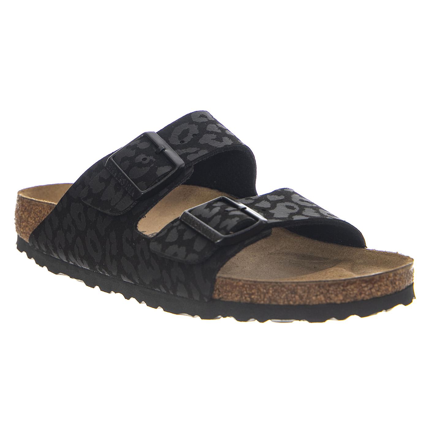 Arizona Leo Black, Synthetics - Sandali Donna Neri 1030563 . BIRKENSTOCK 