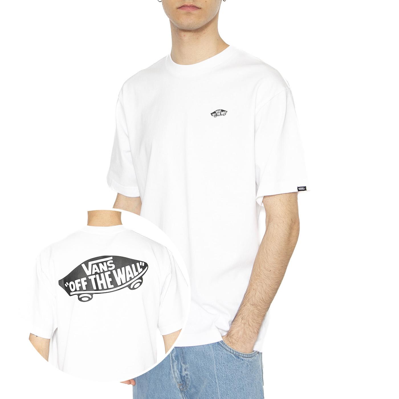 Style 76 II Loose SS Tee White / Black - Maglietta Girocollo Uomo Bianca VN000P50YB21  VANS 