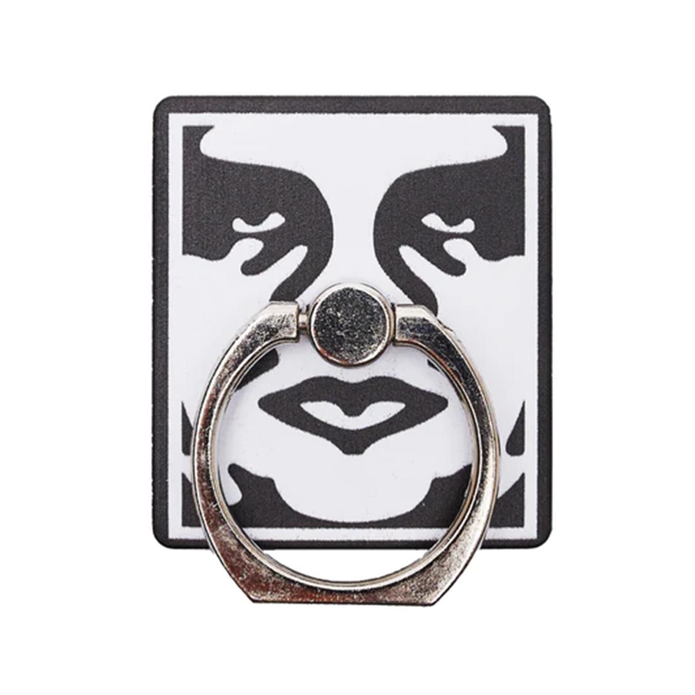 Obey Icone Phone Ring White - Anello Portacellulare Bianco / Nero / Argento 100710001-WHT  OBEY 