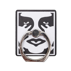 Obey Icone Phone Ring White - Anello Portacellulare Bianco / Nero / Argento 100710001-WHT  OBEY 