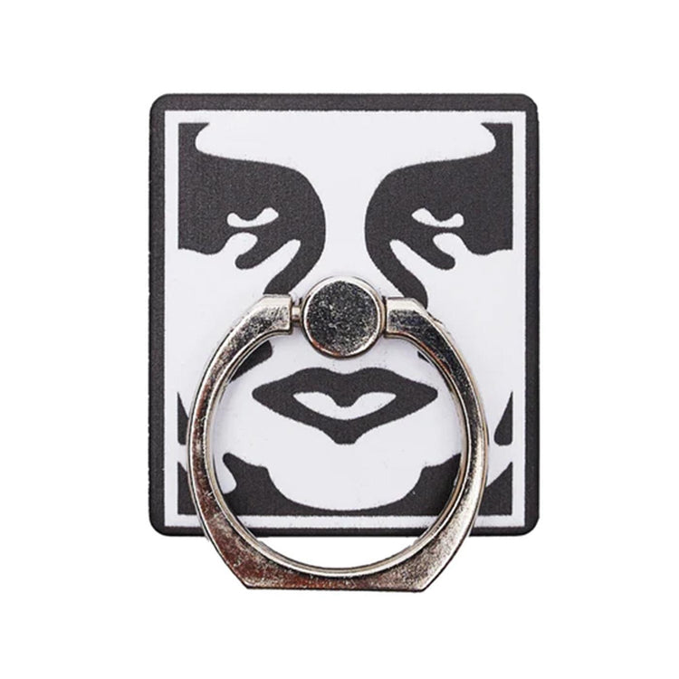 Obey Icone Phone Ring White - Anello Portacellulare Bianco / Nero / Argento 100710001-WHT  OBEY 