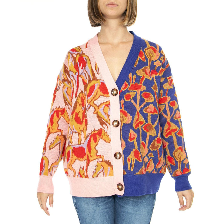 Chaqueta Punto Fantasia - Cardigan Donna Multicolore 15110325  MD'M 