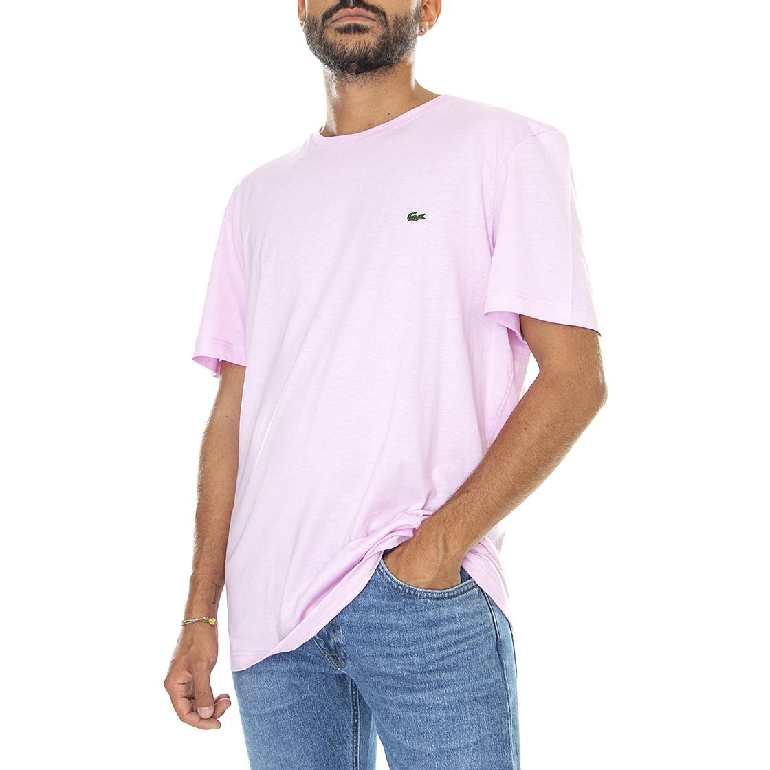 T-Shirt-Z4H - Maglietta Girocollo Uomo Rosa TH2038-Z4H  LACOSTE 