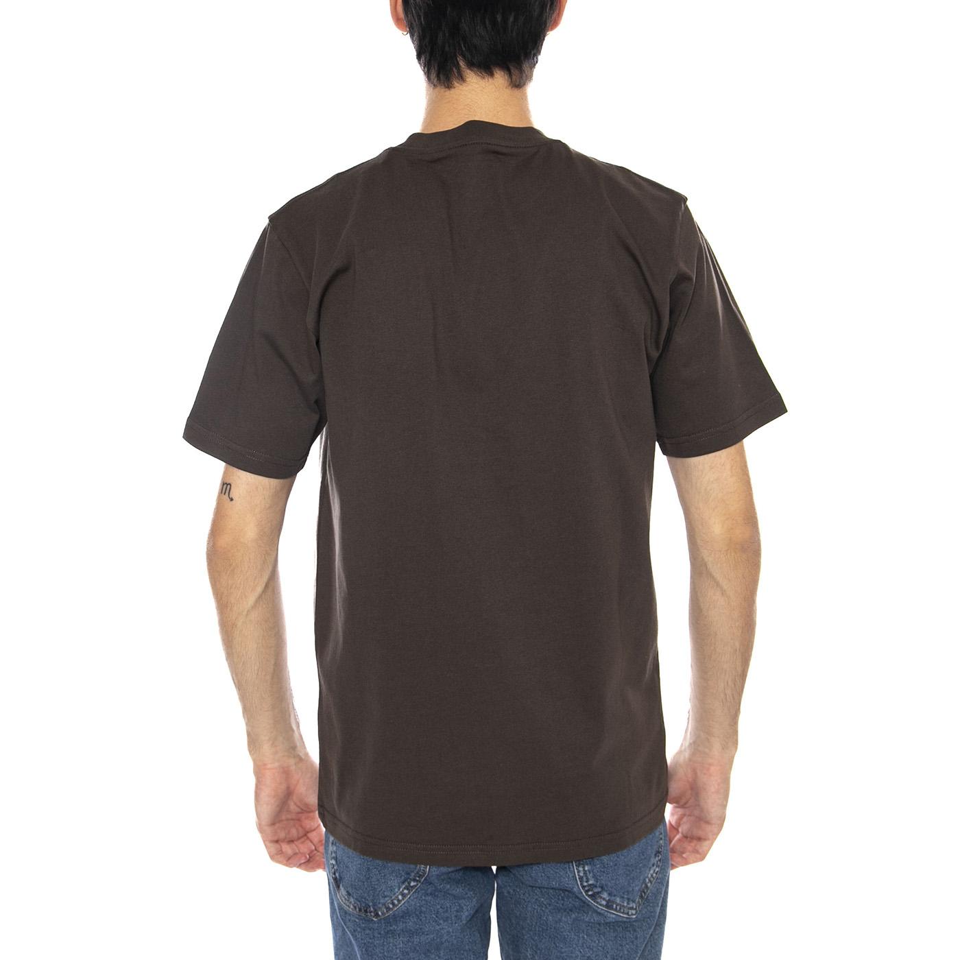 S/S Script T-Shirt Vitola / Citadel - Maglietta Girocollo Uomo Marrone I035700.3CEXX . CARHARTT WIP 