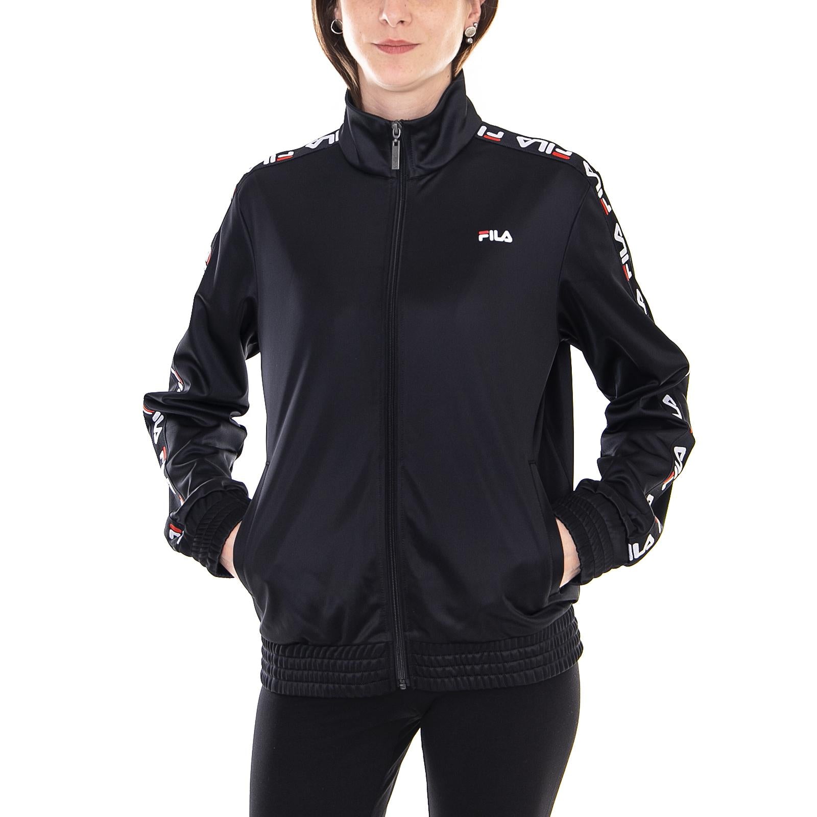 Wm Strap Track Jacket - Black - Giacca Leggera Donna Nera 681823-002  FILA 