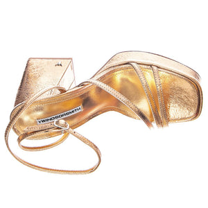 Charms - Sandali Donna Rosa / Rose Crinkle Foil WSSCHARMS-ROS  WINDSOR SMITH 