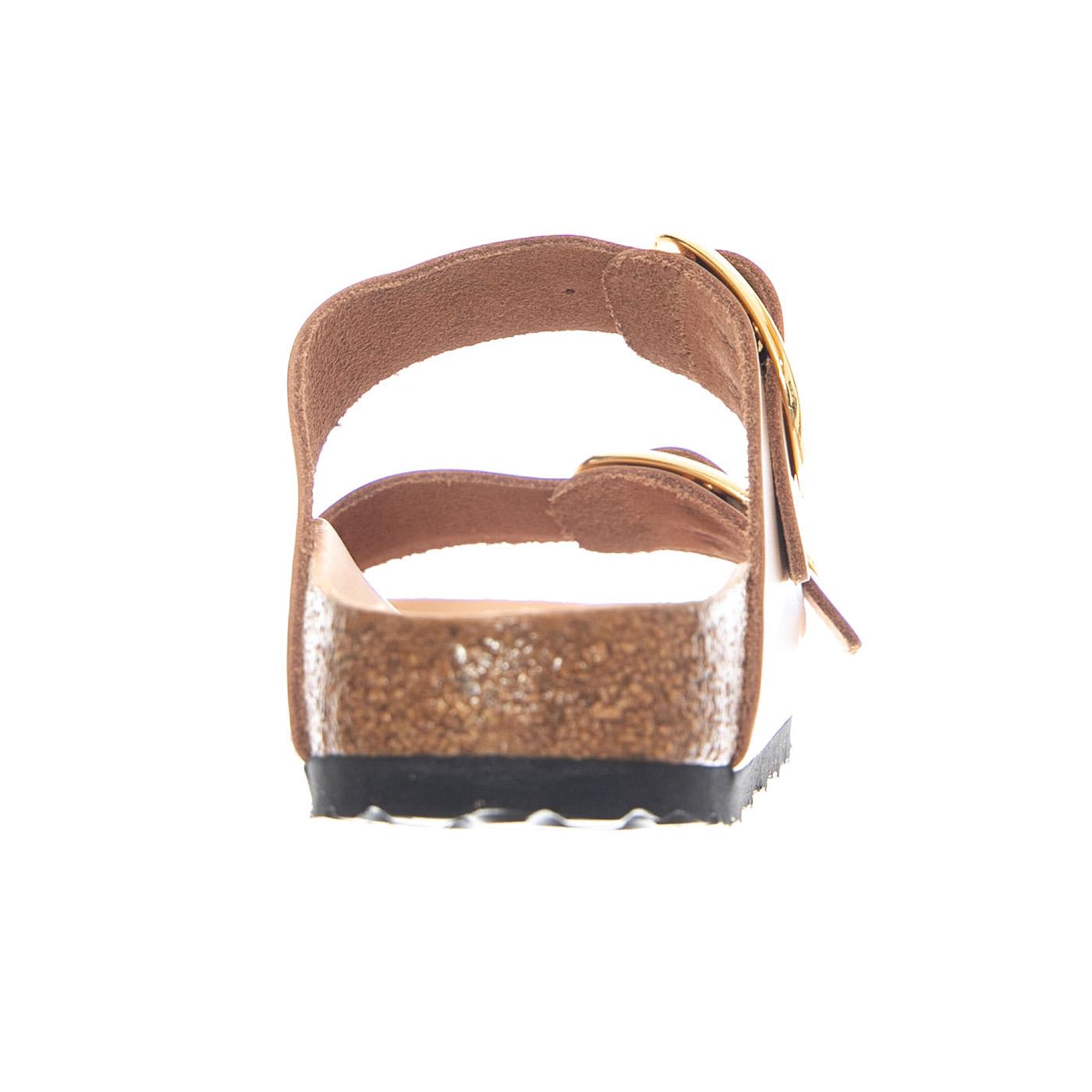 Arizona Big Buckle Nubuck Leather Narrow Fit Sandcastle - Sandali Donna Beige 1026553 SNB BIRKENSTOCK 