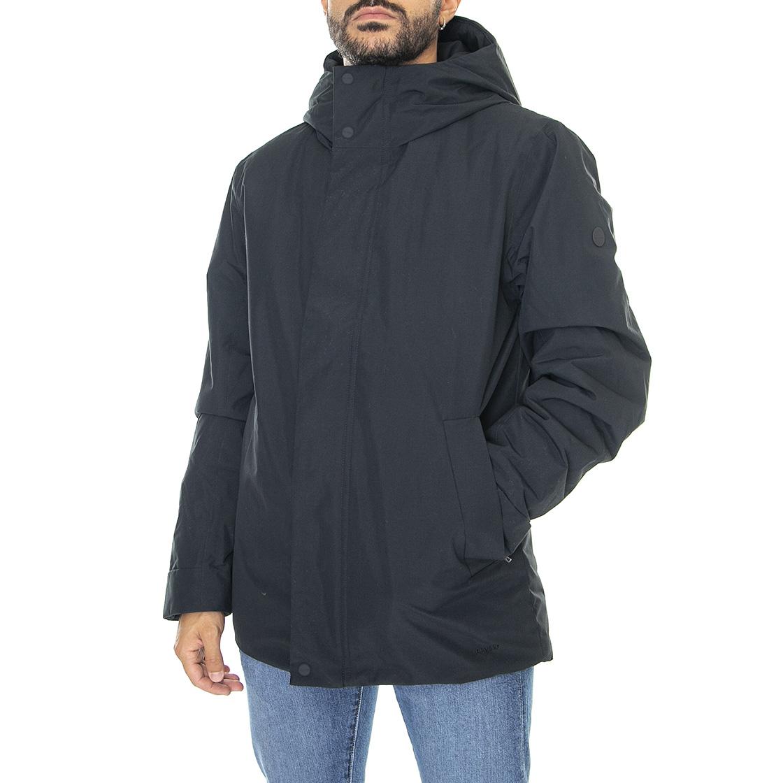 M´s Jacket Barnard Dark Navy Taslan - Giacca Invernale con Cappuccio Uomo Blu 330100-240  ELVINE 