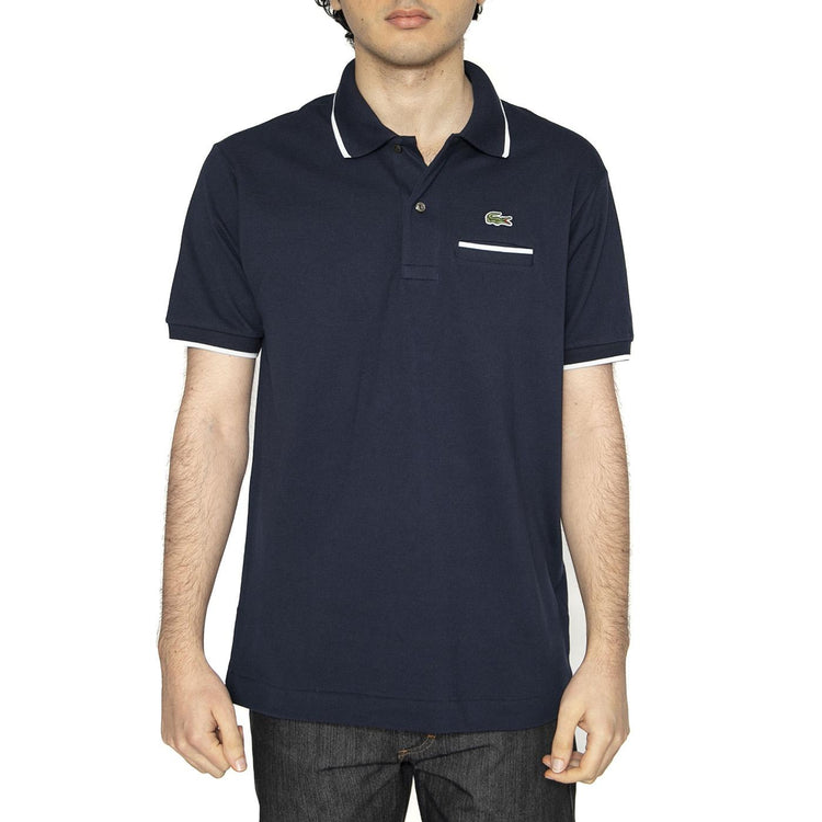 Maglietta M/C HHW Polo Shirt Blue - Polo Uomo Blu PH9838-HHW . LACOSTE 