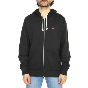 The Original HM ZipUp Mineral Black - Felpa con Cappuccio e Zip Uomo Nera 34584-0016  LEVIS 