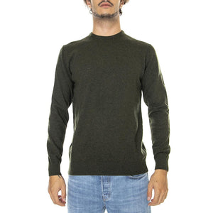 Essential Lambswool Crew Neck Seaweed - Maglione Girocollo Uomo Verde FW22-MKN0345-GN71 . BARBOUR 