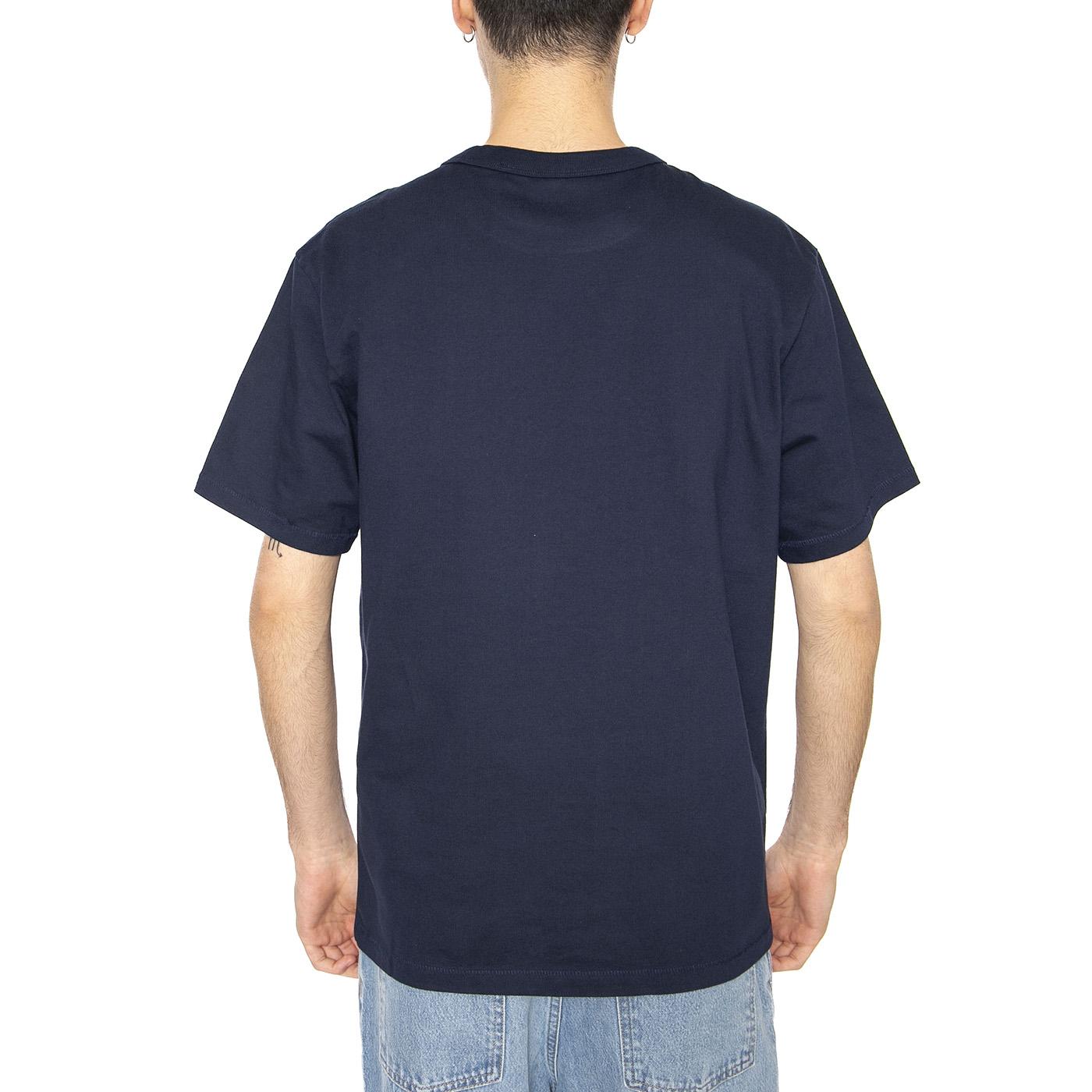 SS Solid Tee Navy - Maglietta Girocollo Uomo Blu 112357358  WRANGLER 