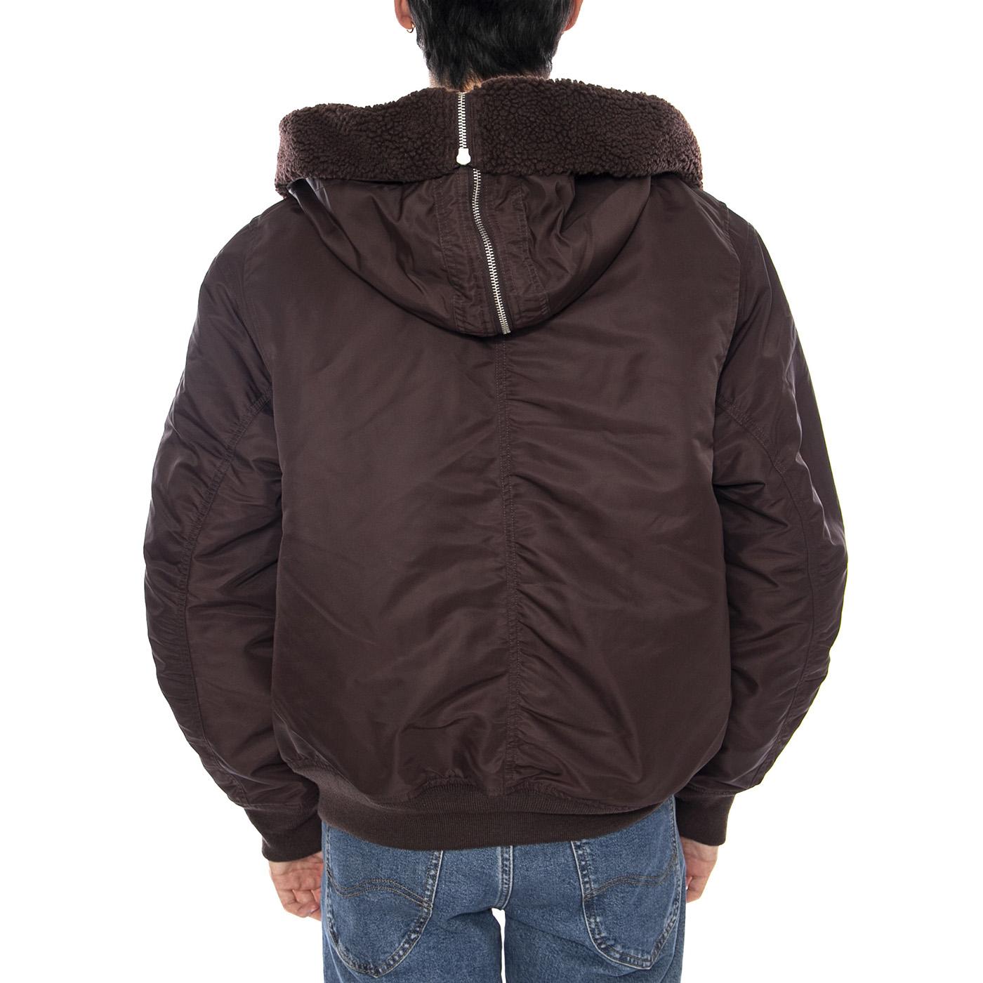 Hd Oltera Bomber Palisander / Angelite - Giacca con Cappuccio Uomo Marrone I035309.3ACXX . CARHARTT WIP 