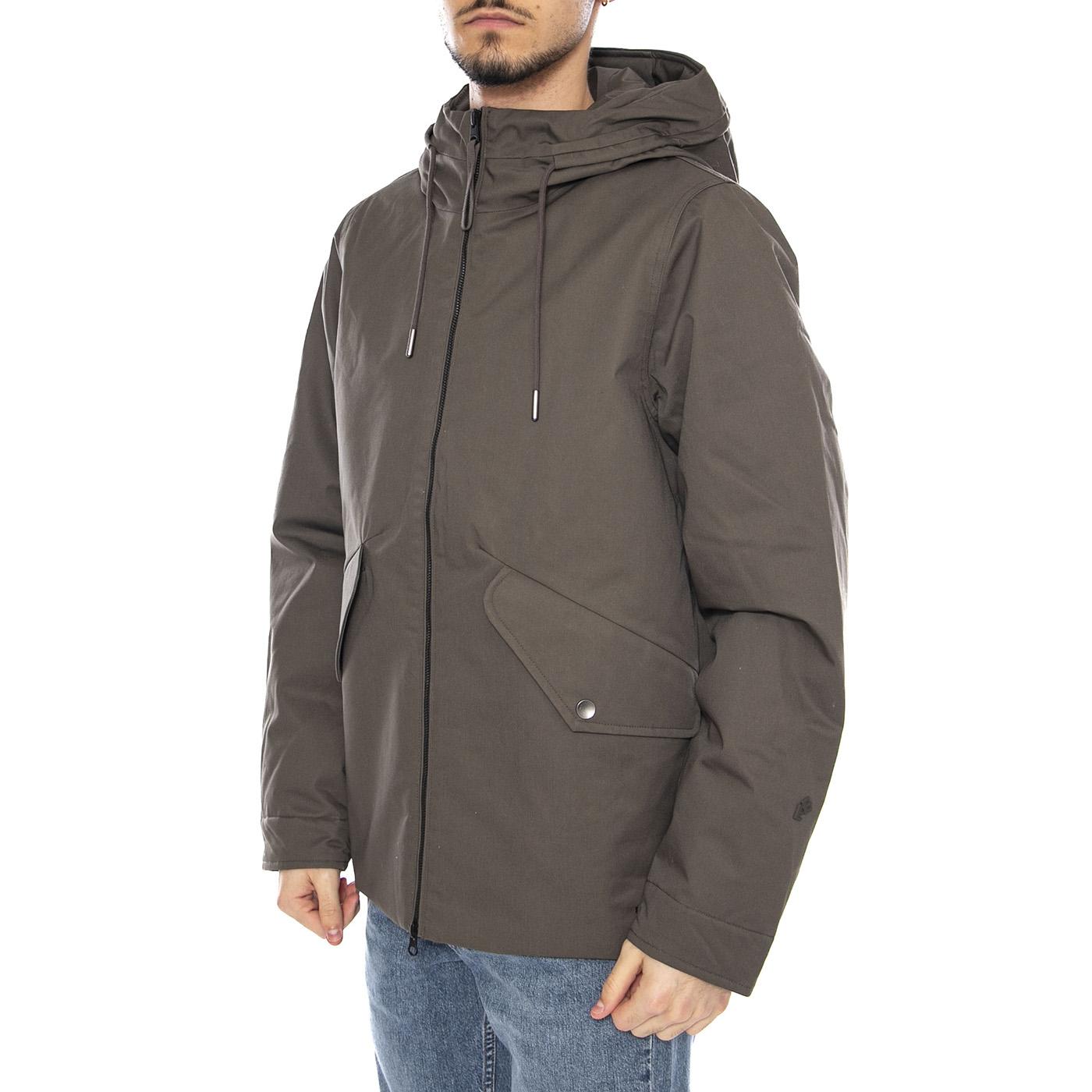 Kaliks Black Hooded Jacket -- Giacca con Cappuccio Uomo Verde 331464 457 ELVINE 