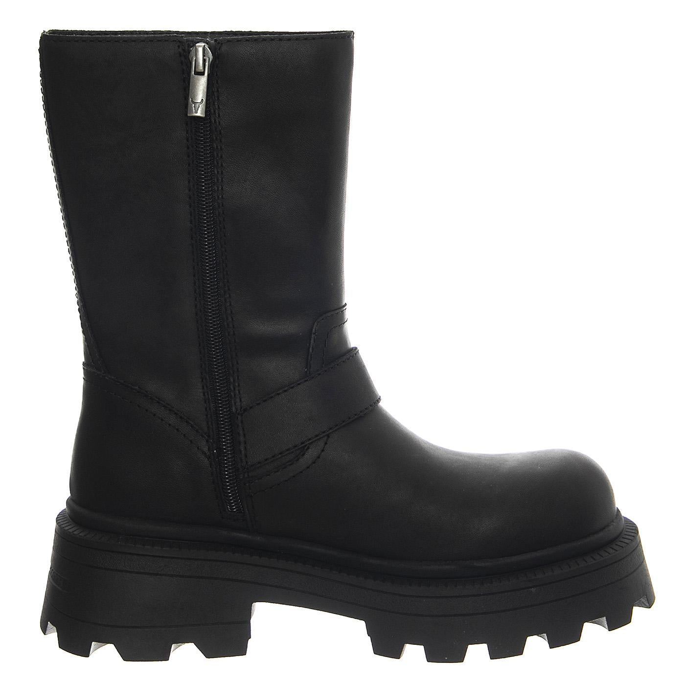 Teasin Black Rock Leather - Stivali Donna Neri WSSTEASIN-BLK  WINDSOR SMITH 