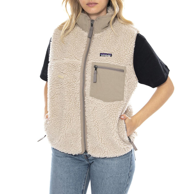 W's Classic Retro-X Vest Natural -- Gilet Donna Beige 23084 NAT PATAGONIA 