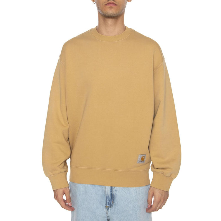 Hudson Sweat Dusty H Brown - Felpa Uomo Marrone I035186.07E5F . CARHARTT WIP 