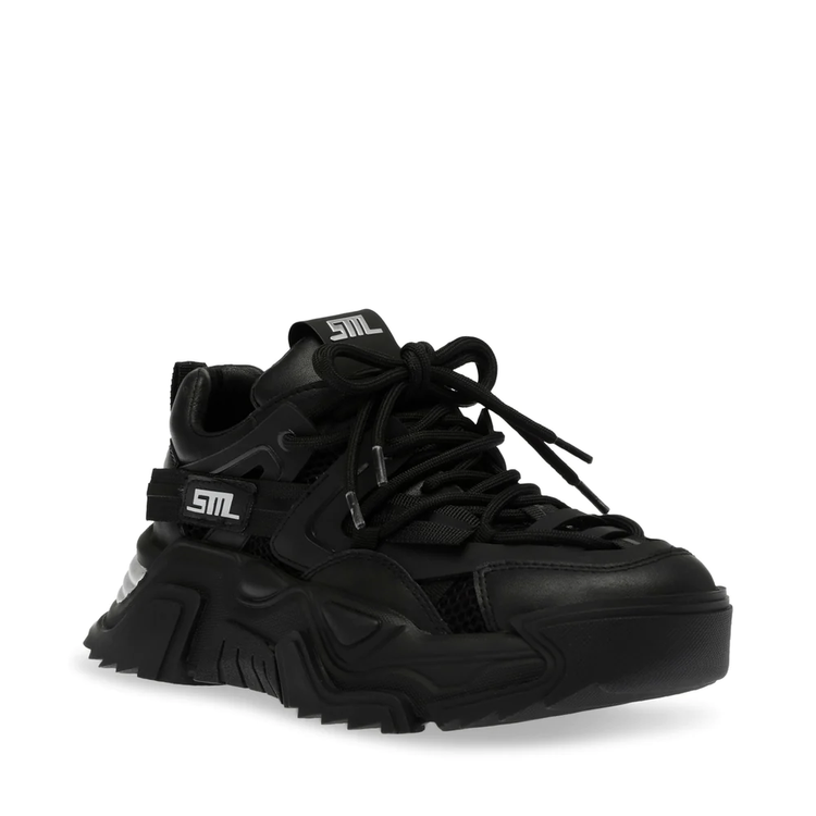 Kingdom Black / Silver - Scarpe Stringate Profilo Basso Donna Nere SMPKINGDOM-915  STEVE MADDEN 