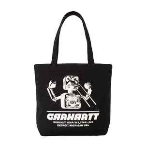 Canvas Graphic Tote Wiptopia Print, Black - Borsa Tote Shopping Bag Nera con stampa a contrasto I033975.3ETXX  CARHARTT WIP 