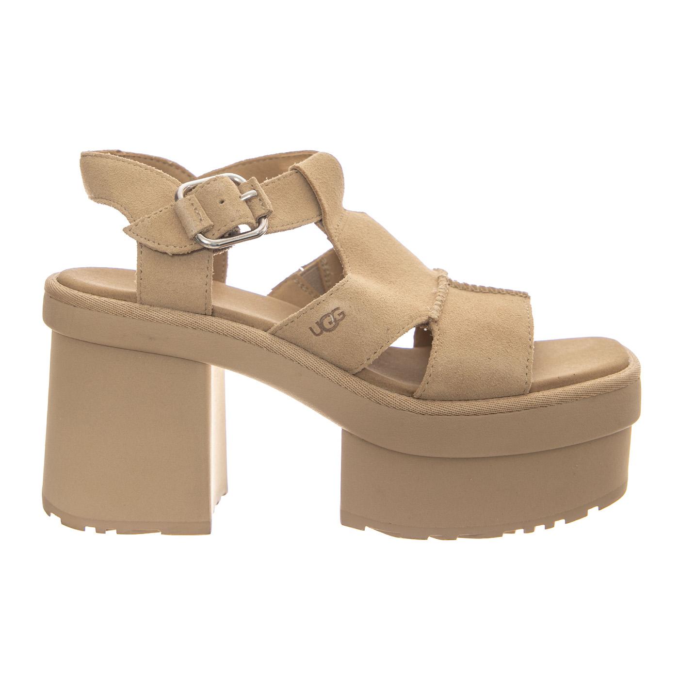 W NEW HEIGHTS PLATFORM T-STRAP MUSTARD SEED - Sandali Donna Beige W1167478-MDSD . UGG 