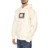Obey TV Fleece White - Herren Kapuzenpullover Weiß Herren OBEY