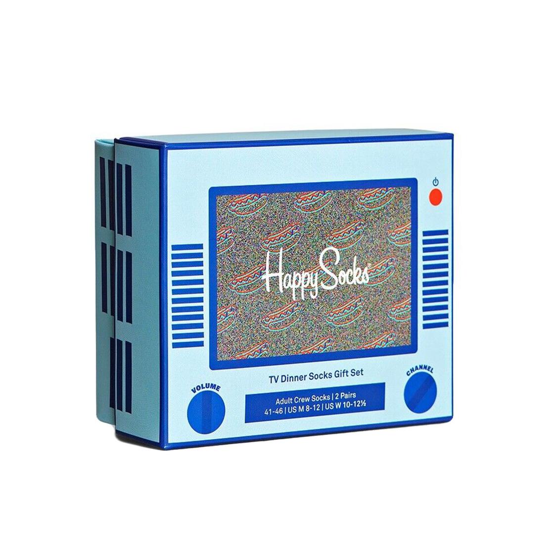 2-Pack TV-Dinne Socks Gift Set 6500 - Set da 2 Paia di Calzini Multicolore XTDS02-6500  HAPPY SOCKS 
