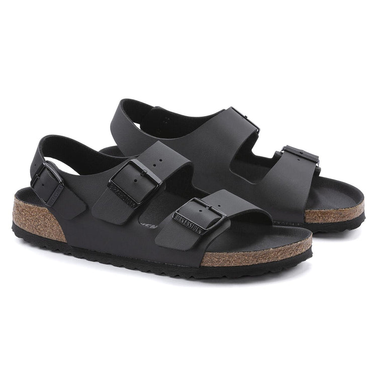 Milano Triples Black Birko Flor Sandals - Sandali Uomo Nero 1024998  BIRKENSTOCK 