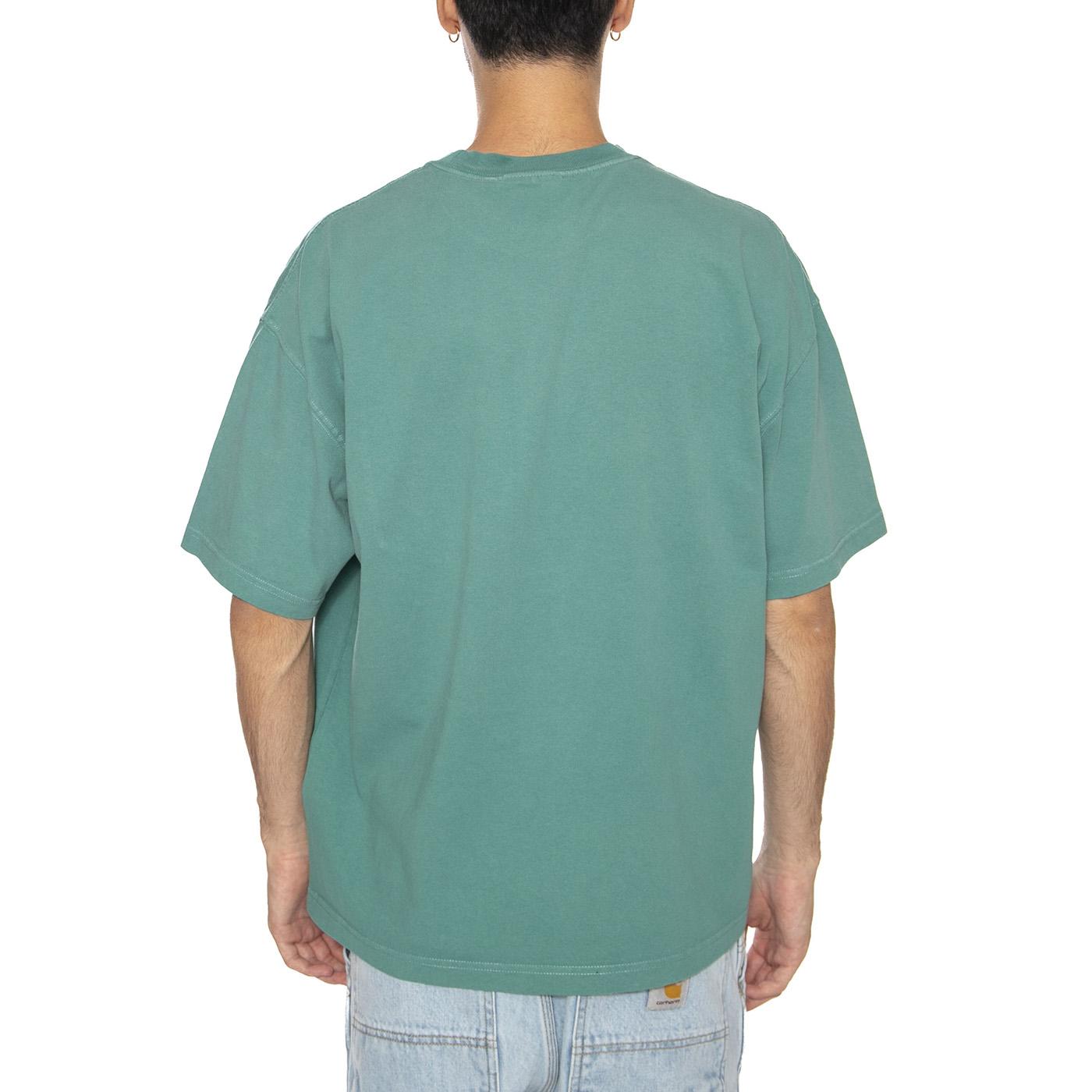 S/S Hudson Pocket T-Shirt Saguaro - Maglietta Girocollo Uomo Verde I035140.2ZU5F  CARHARTT WIP 