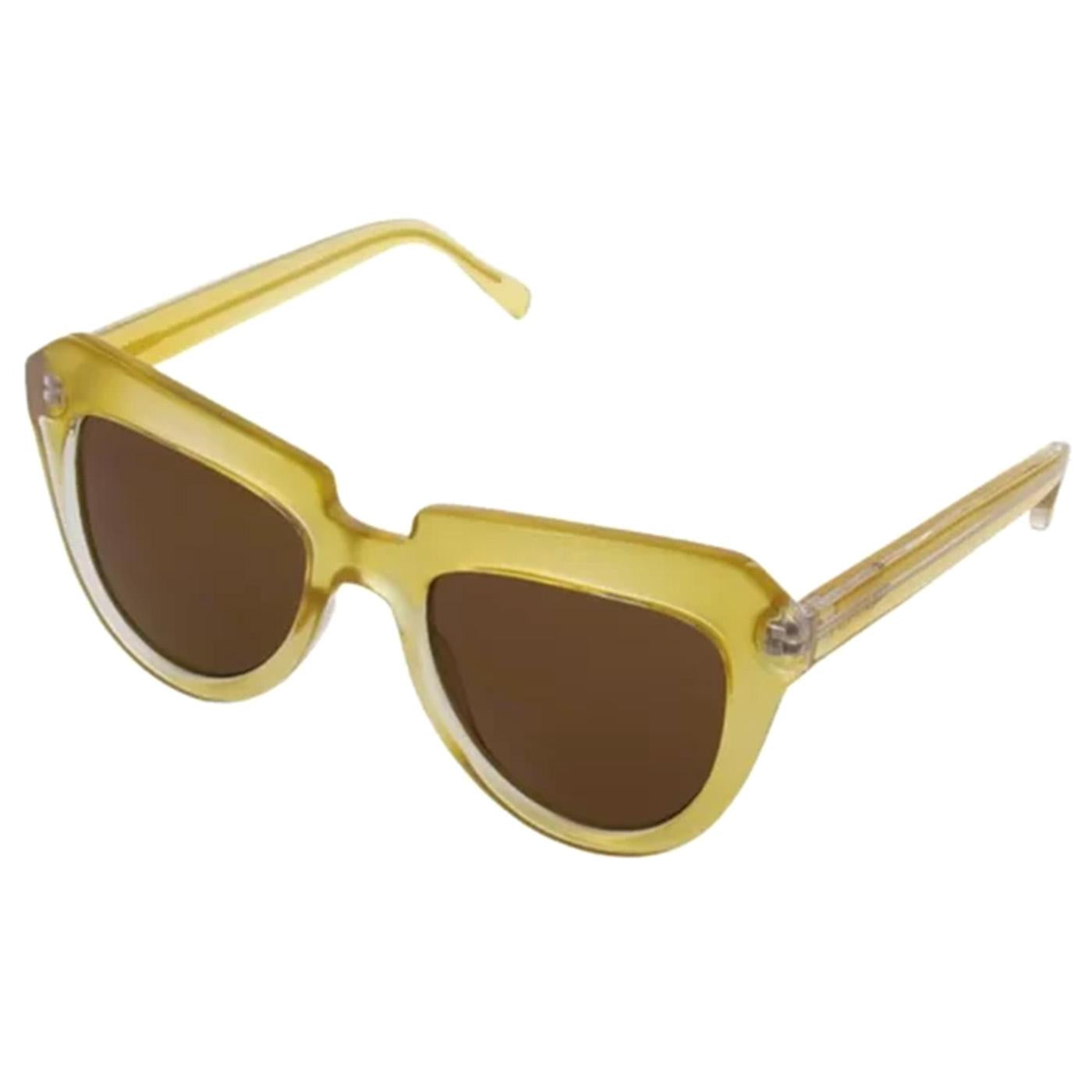 Stella Gold UV 400 Protection Yellow Sunglasses - Occhiali da Sole Gialli KOM-S2163  KOMONO 