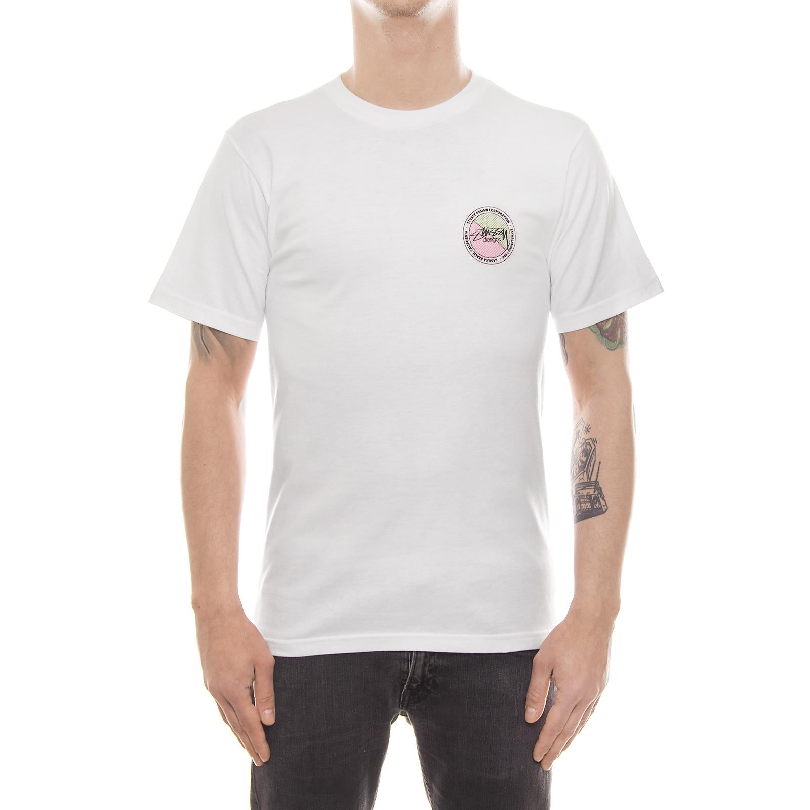 HALFTONE DOT TEE WHITE 1904016-WHITE  STUSSY 