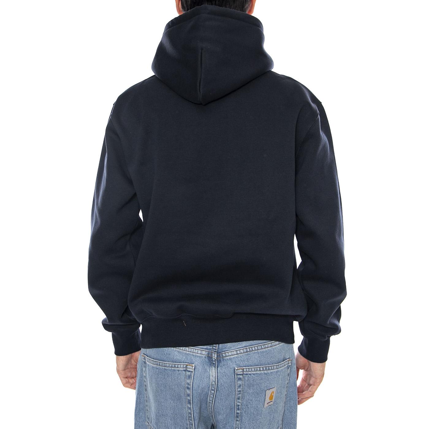 Hooded Carhartt Sweat Deep Night / Palisander - Felpa con Cappuccio Uomo Blu I030547.38CXX . CARHARTT WIP 