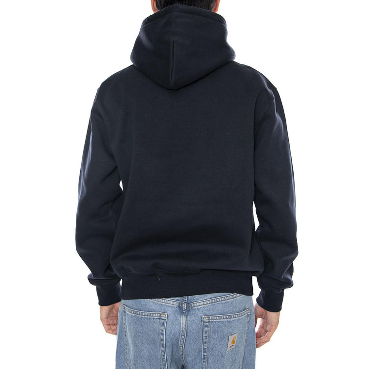Hooded Carhartt Sweat Deep Night / Palisander - Felpa con Cappuccio Uomo Blu I030547.38CXX . CARHARTT WIP 